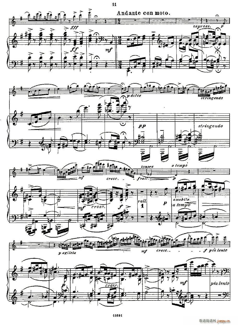 Fantaisies nationales. Op. 59, 4. （长笛+钢琴伴奏）9