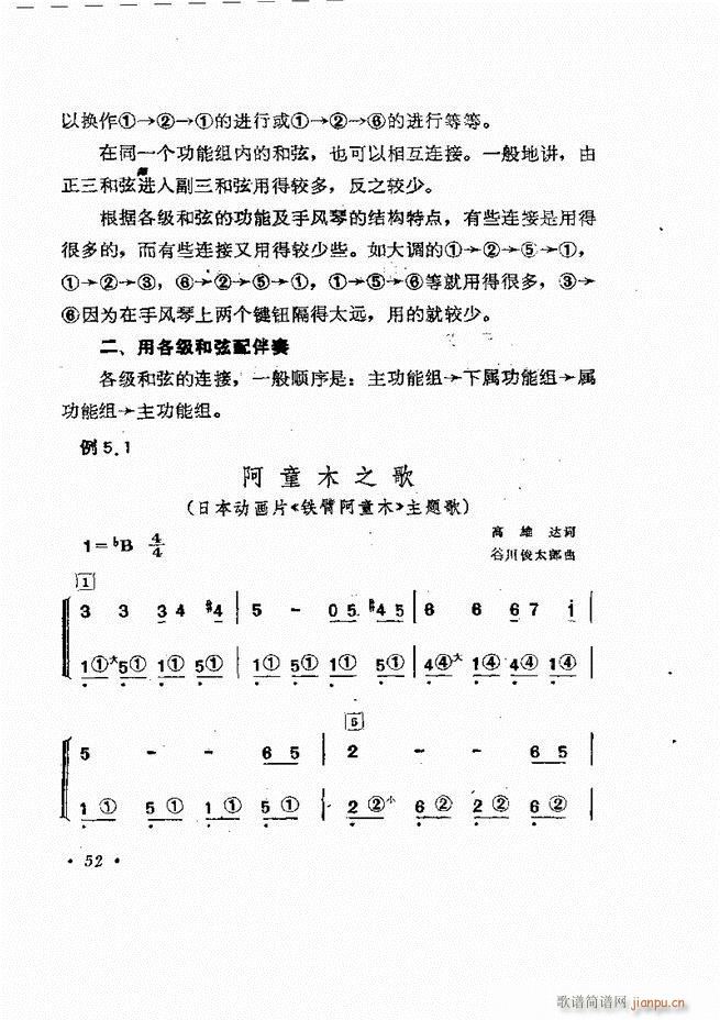 歌曲手风琴伴奏的编配 目录1-6056
