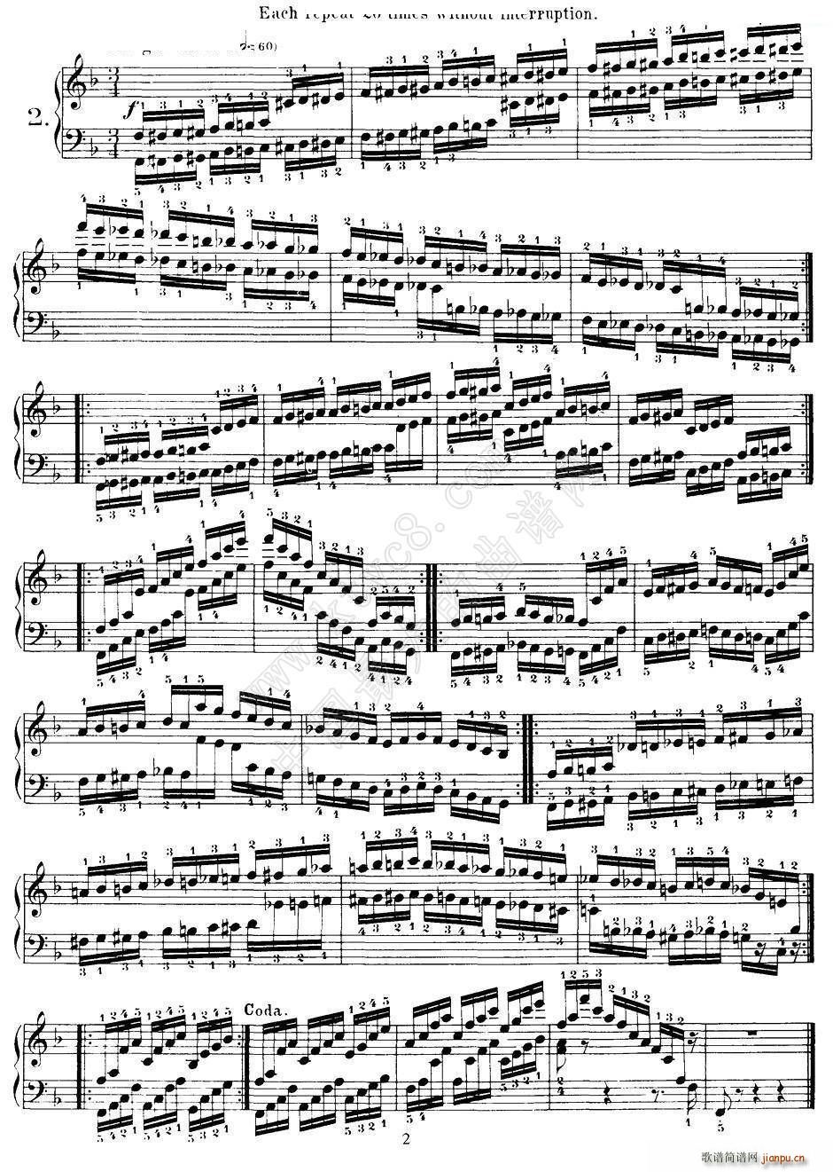 Czerny - 40 Daily Exerci Op 337（1―5）（40首日常训练曲）2