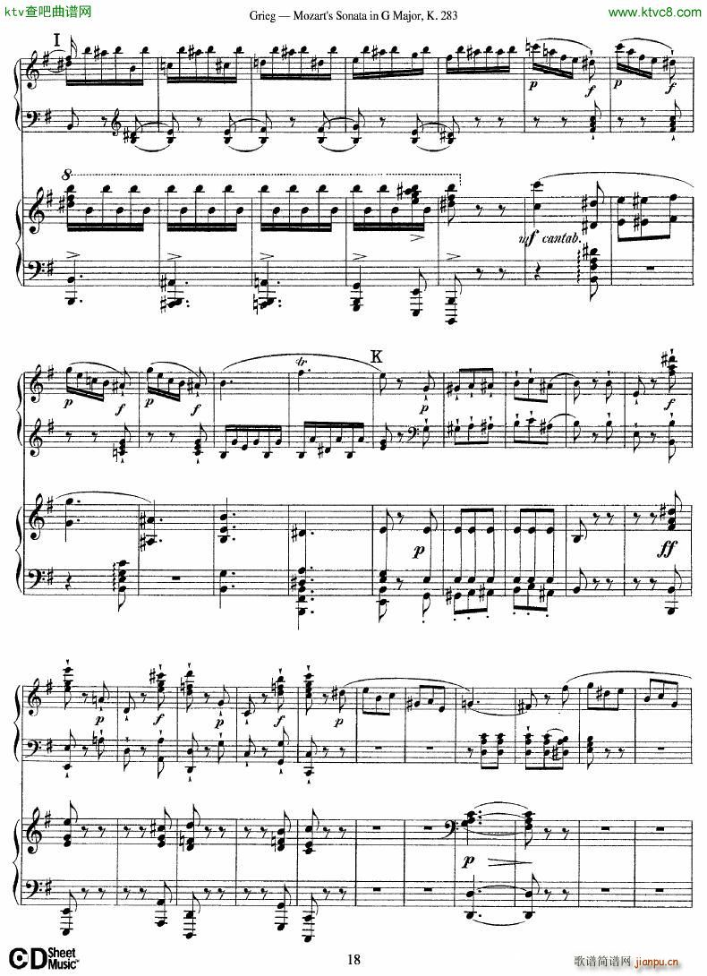 Grieg Sonata K 582 Mozart 2nd Piano Grieg18
