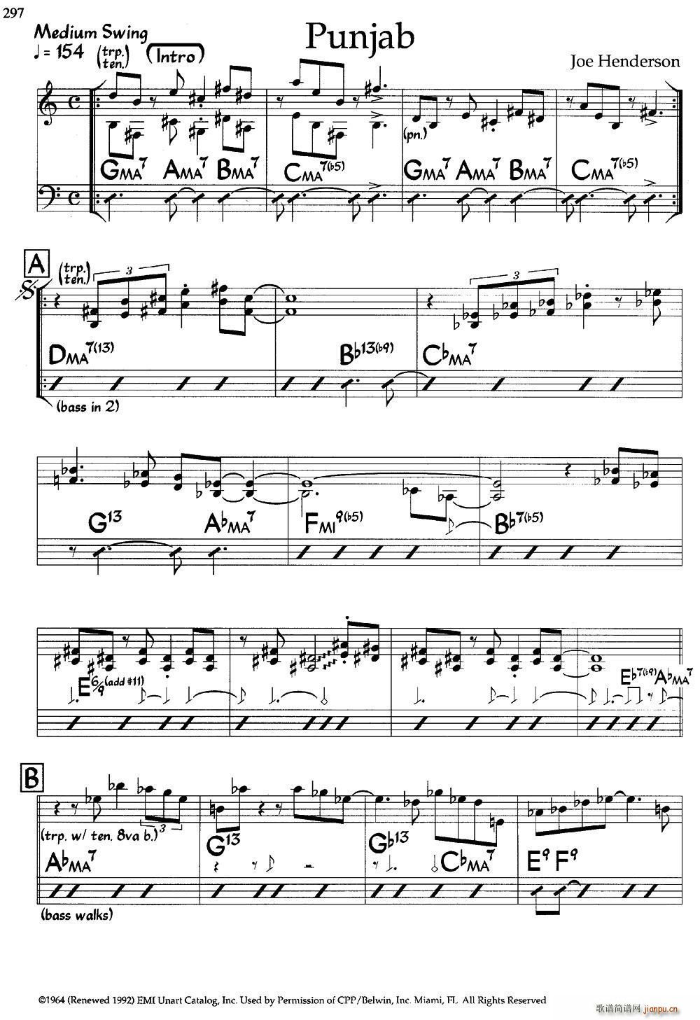 Punjab(爵士钢琴曲)1