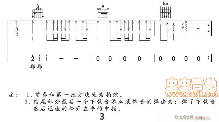 雨过之后现场版高清吉他谱_刘心3