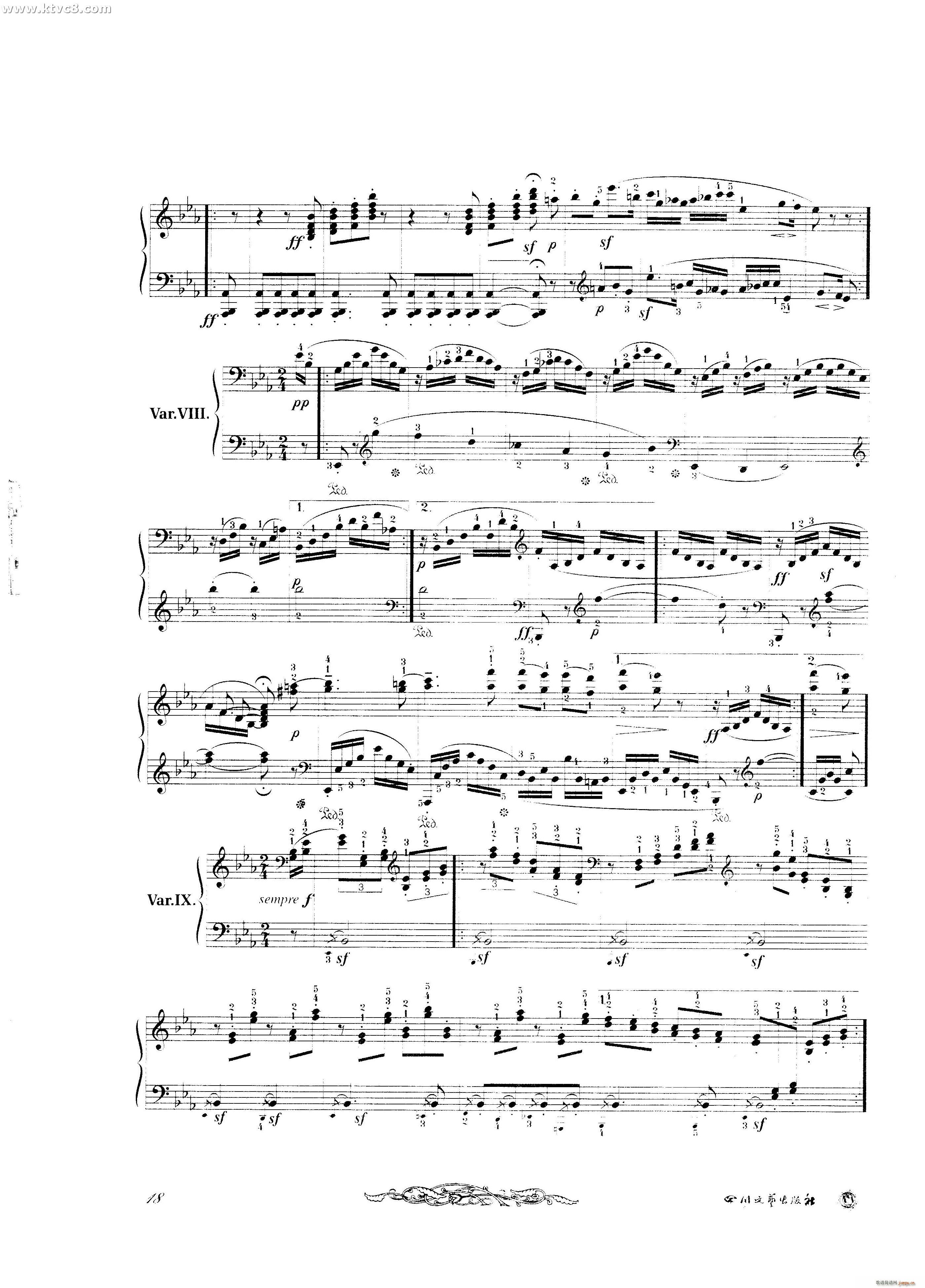 贝多芬钢琴变奏曲集二7