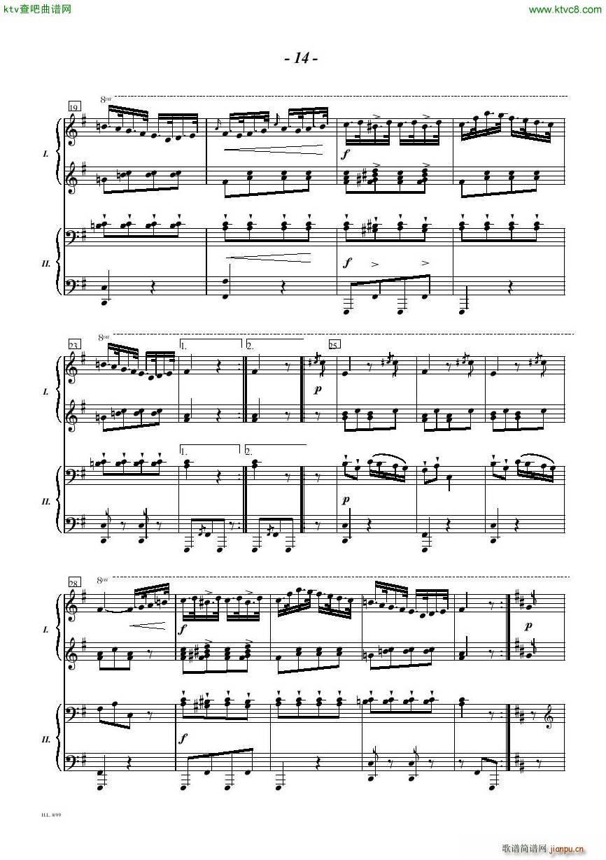 Diabelli Sonata Op33 For Two Pianos14