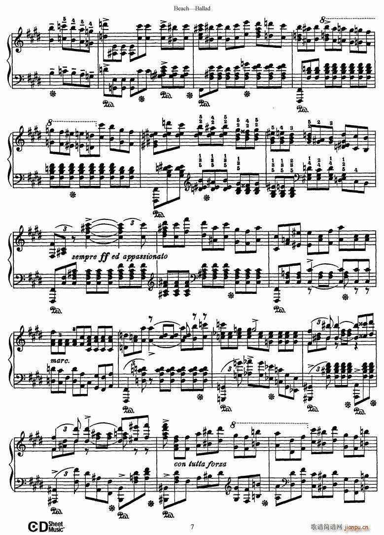 Beach Ballad in D flat major7