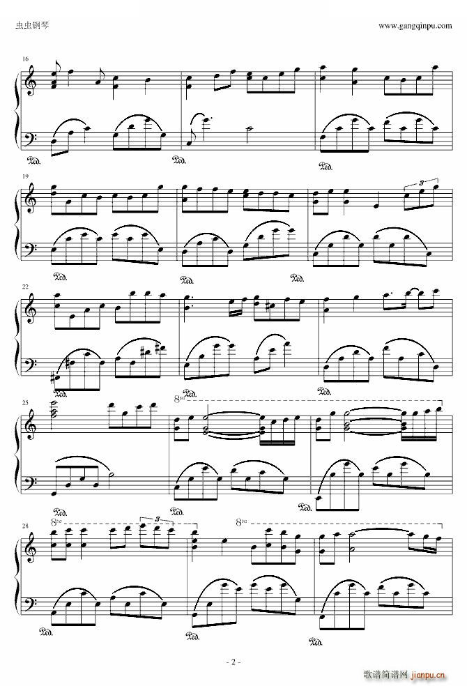 kiss the rain（C调）_久石让2