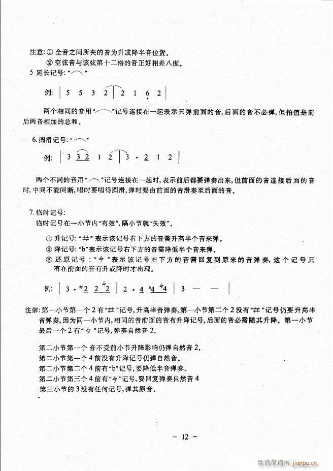 民谣吉他教程 目录前言 1-6017