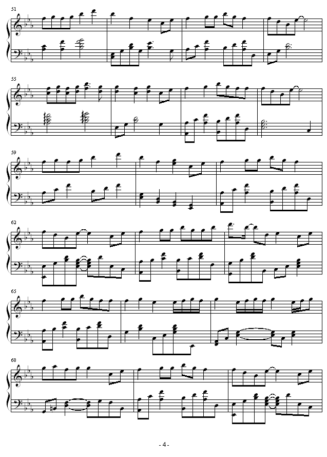 金鱼花火-钢琴谱(钢琴曲)-大�V爱4