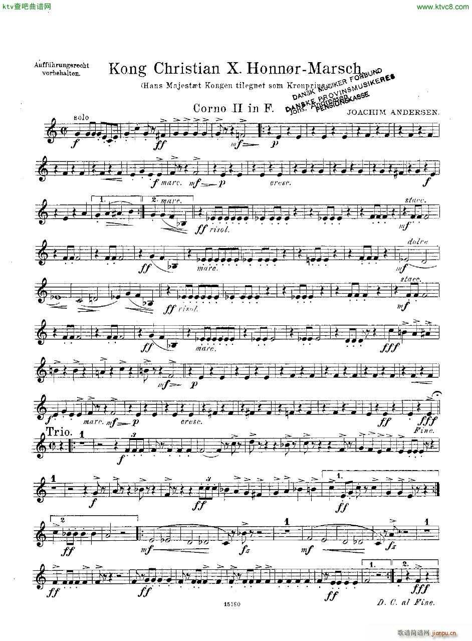 Andersen Kong Christian X Honn rmarsch orch19