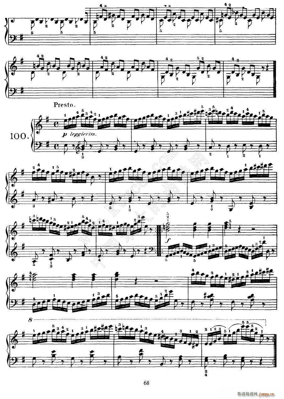Czerny - 100 Progressive Studies Op 139（91―100）9