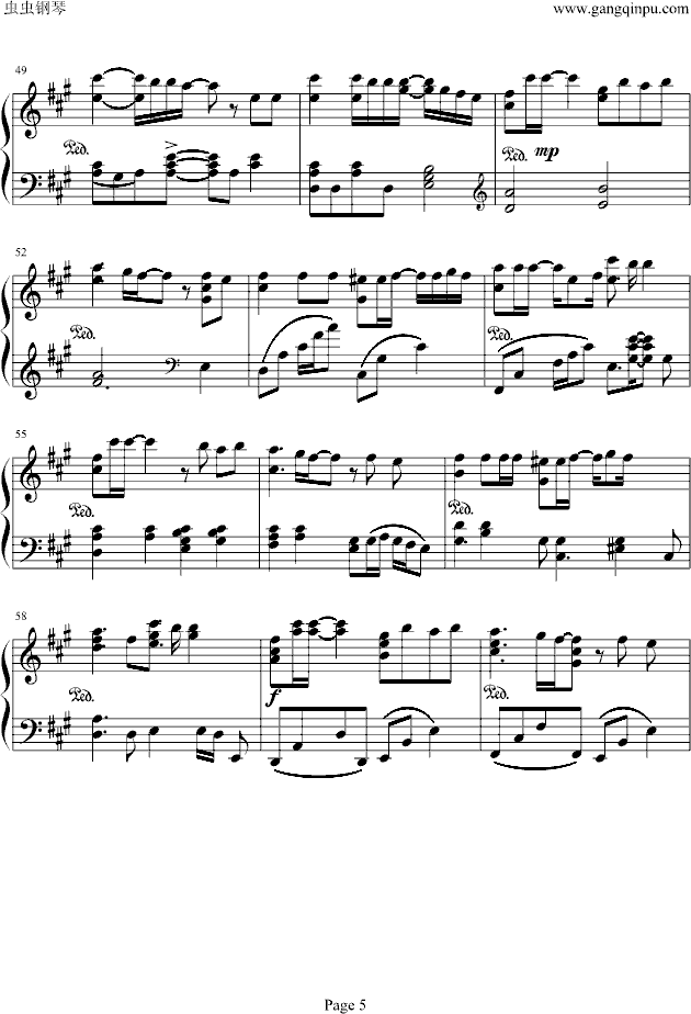 滨崎步-carols-钢琴谱(钢琴曲)-滨崎步5