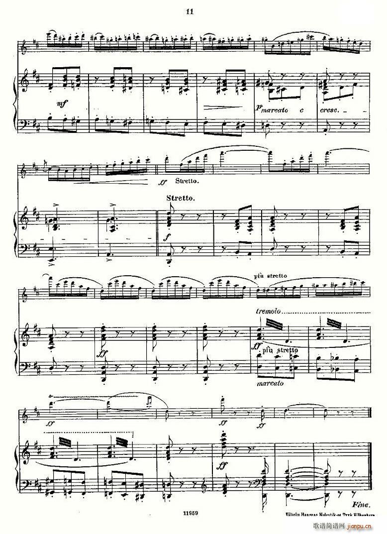 L'Hirondelle.Op.44（长笛+钢琴伴奏）10