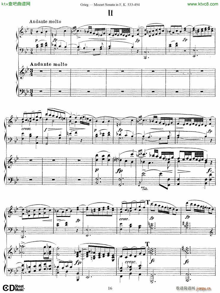 Grieg Sonata K 533 Mozart 2nd Piano Grieg16