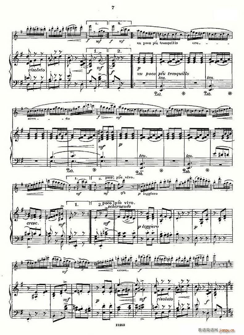 L'Hirondelle.Op.44（长笛+钢琴伴奏）6