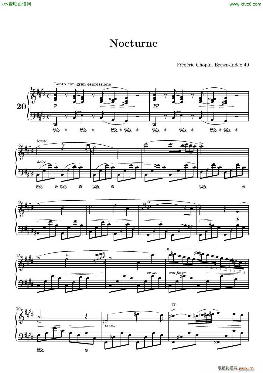 CHOPIN Nocturne in C sharp minor1
