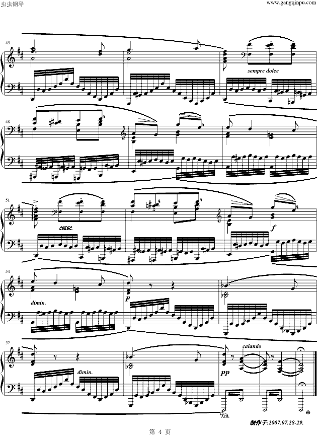 练习曲Op.740 No.12-钢琴谱(钢琴曲)-车尔尼-Czerny4