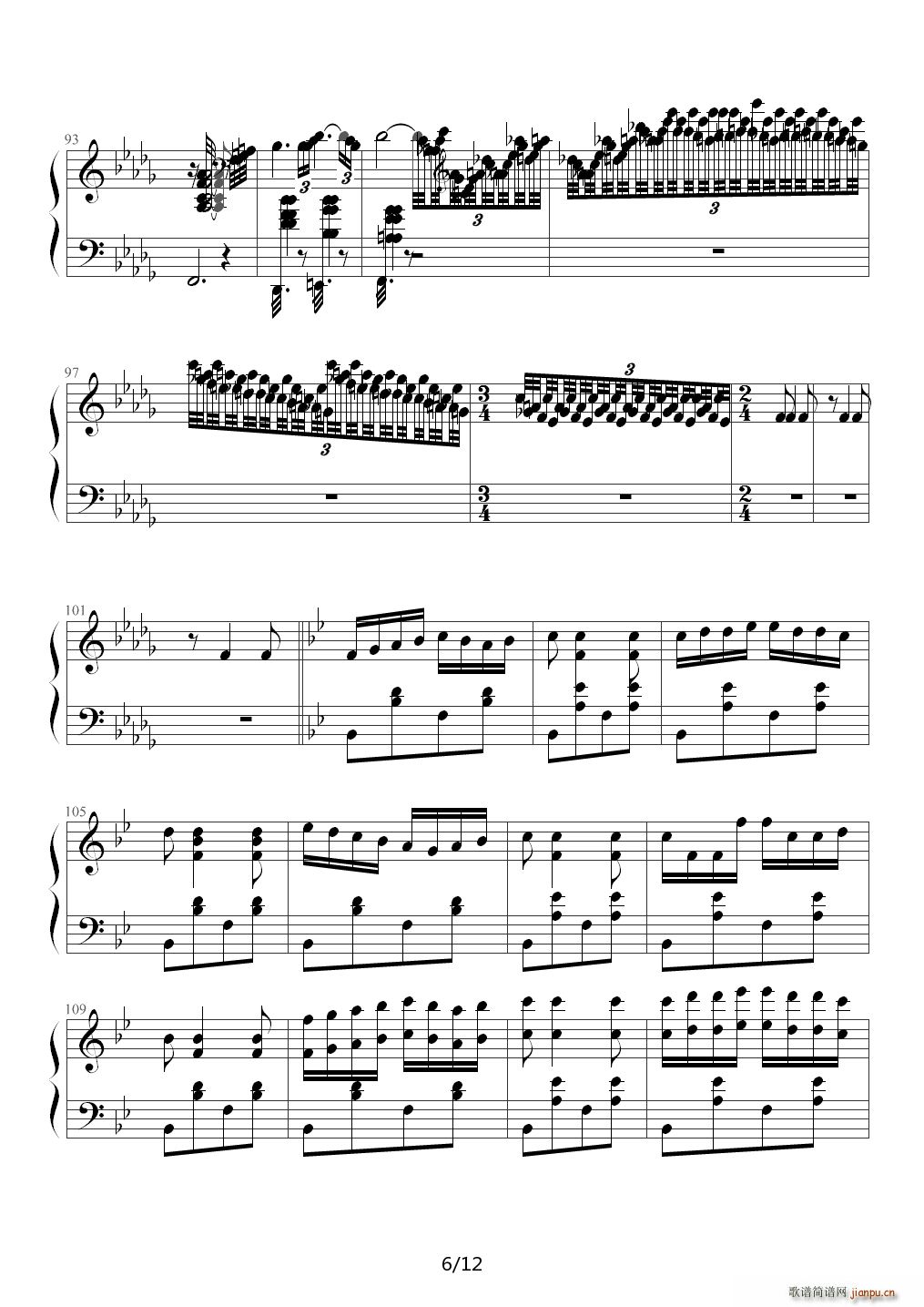 匈牙利狂想曲第6号 降D调6