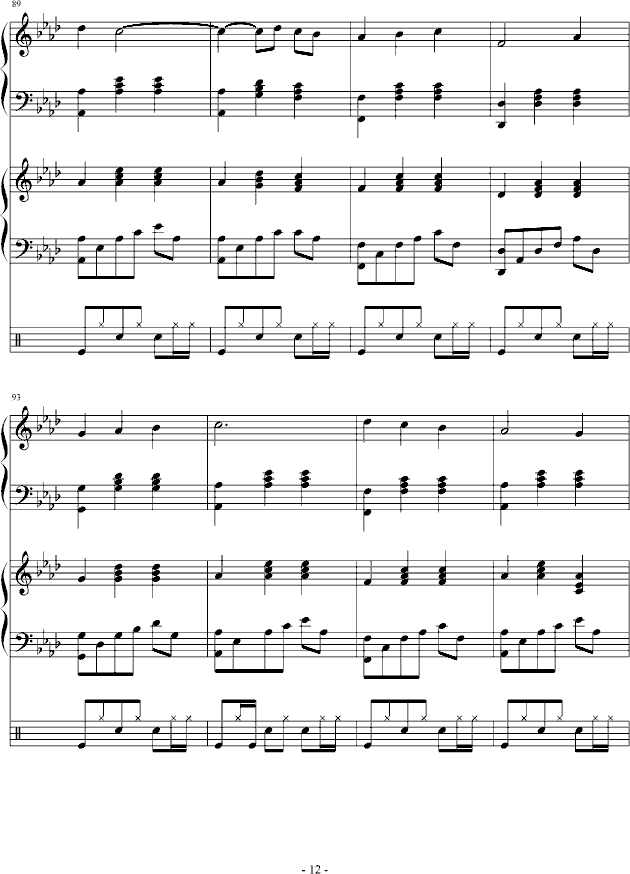 穿越古典的现代-钢琴谱(钢琴曲)-吴越12
