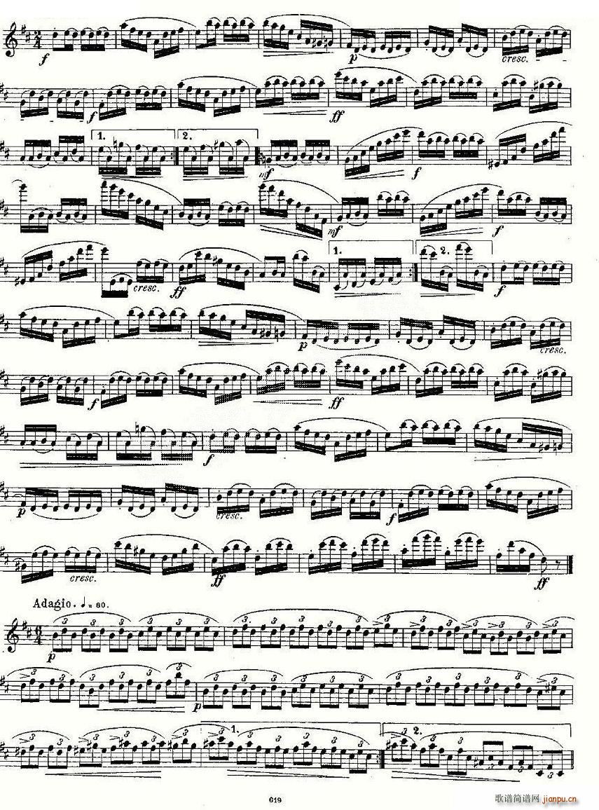 24 instructive Uebungen Op 30 1 12 笛萧谱6