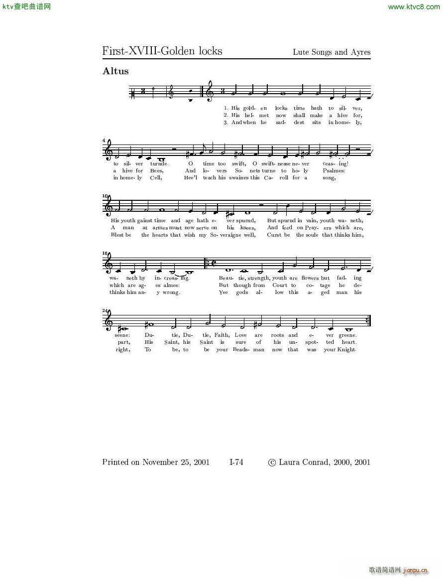 Dowland Lute Music 二30