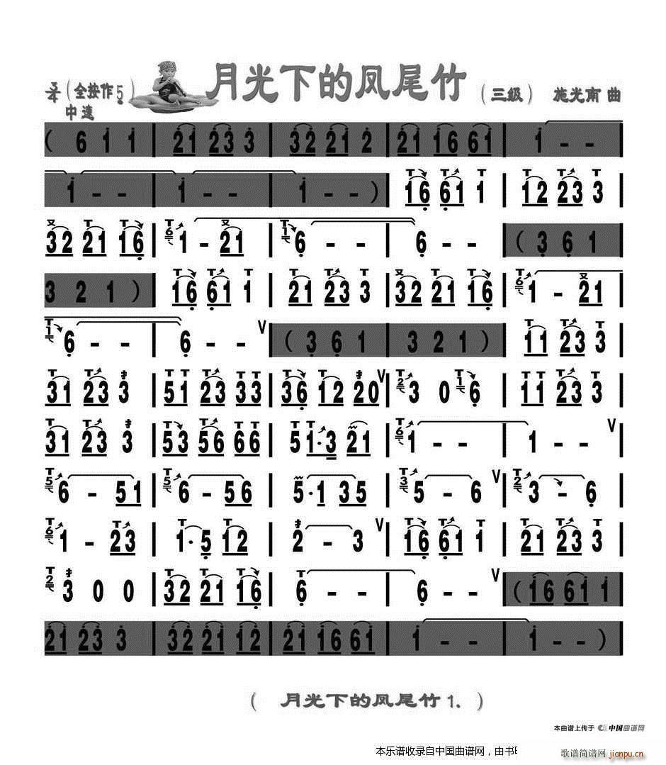 月光下的凤尾竹(刘慧淑制谱版)1