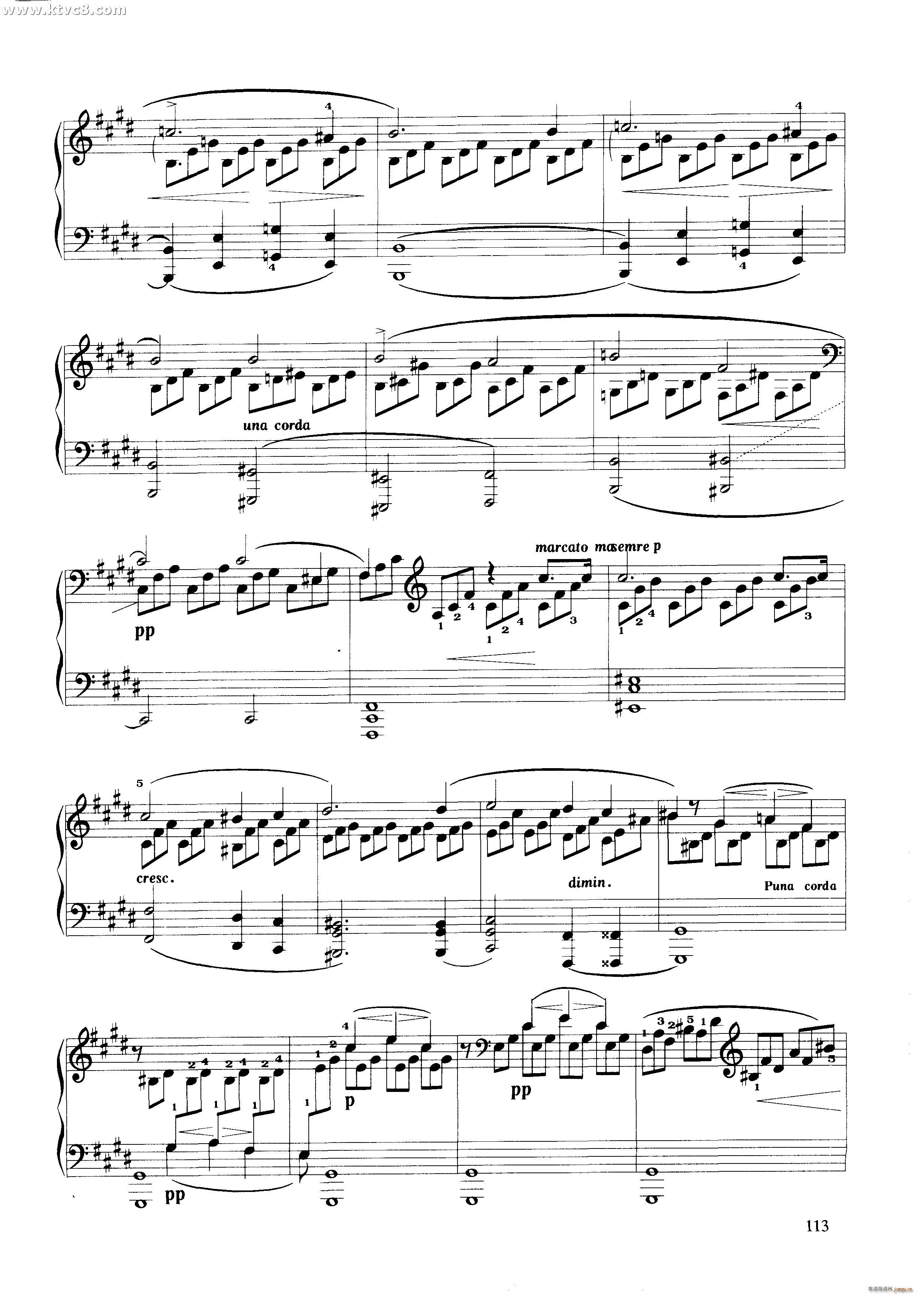 月光奏鸣曲 慢板乐章2