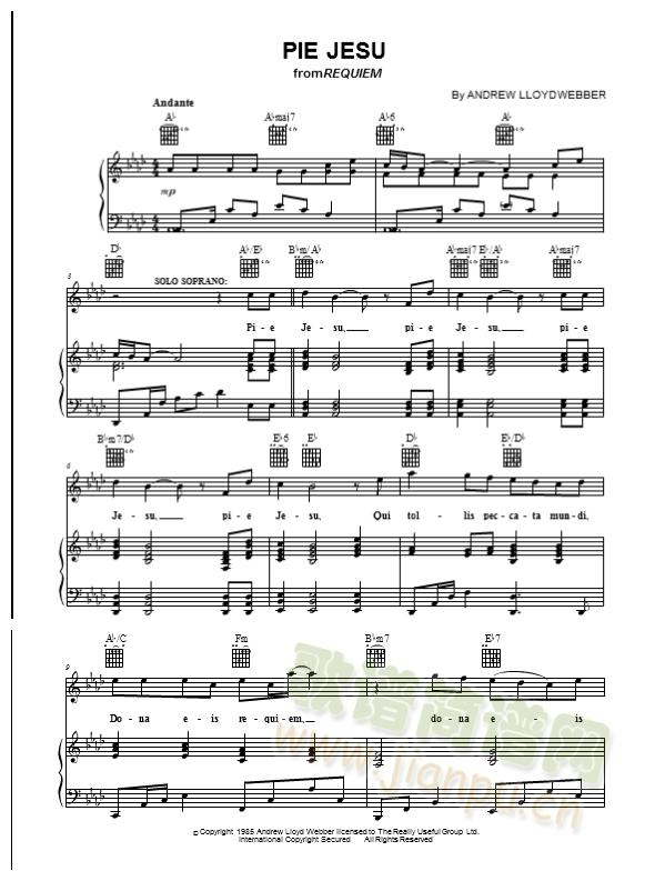 pie jesu (又名“安魂曲”)1