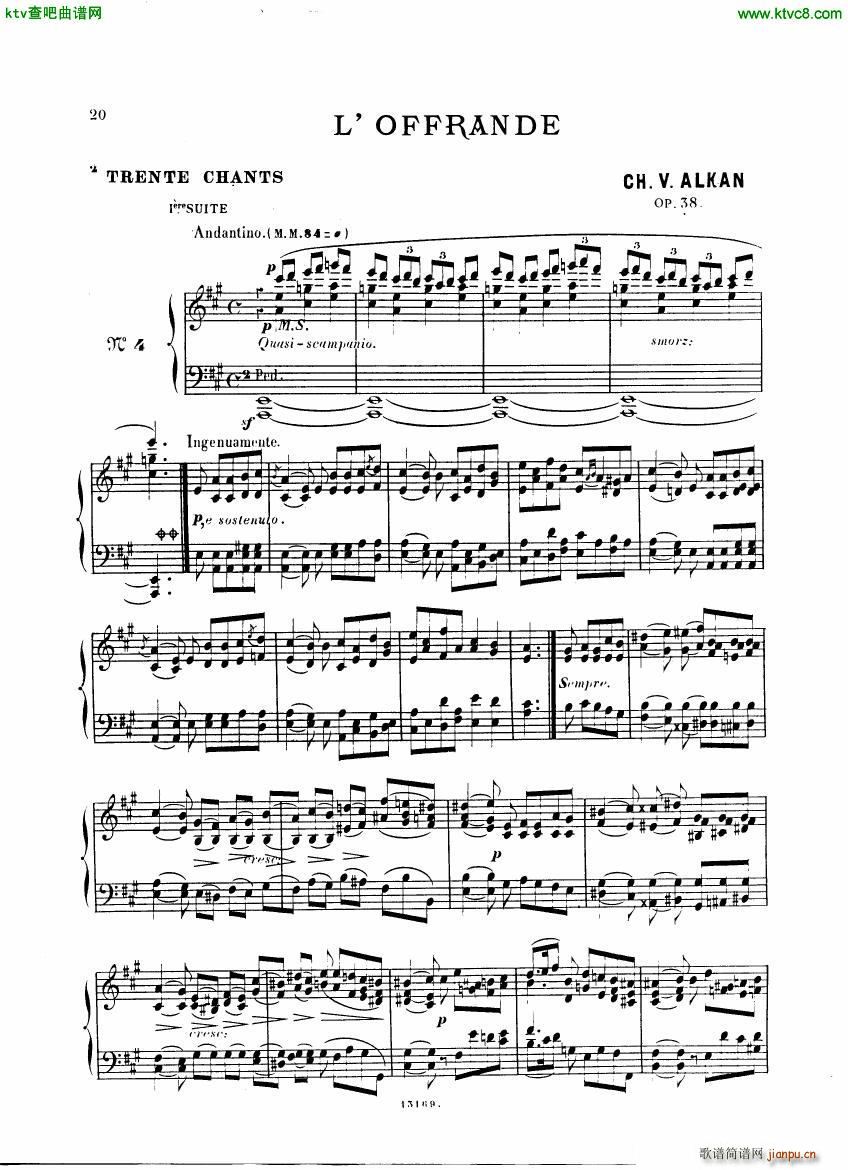 Alkan op 38 Trente Chants20