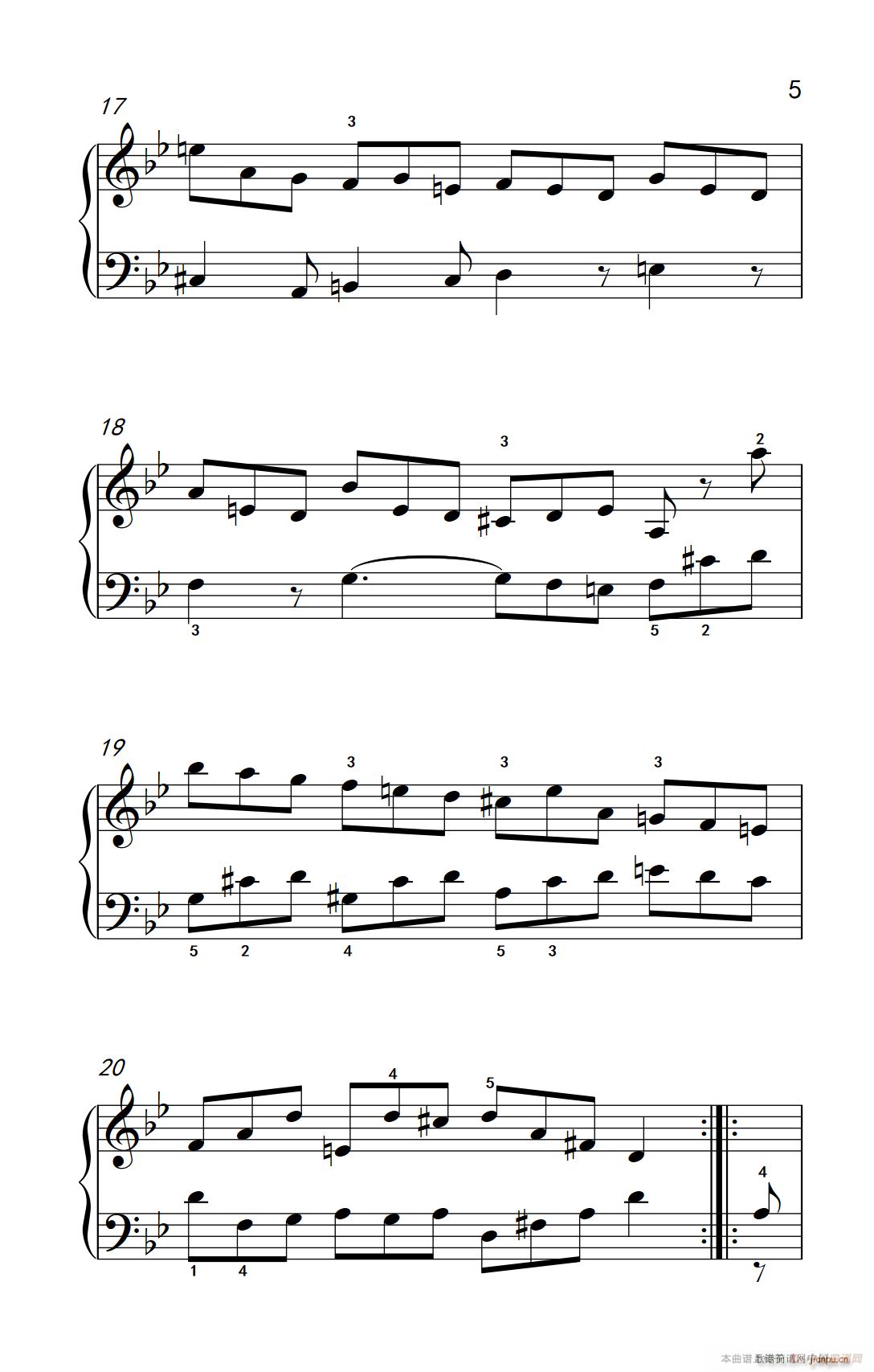 第九级1 吉格舞曲 选自《英国组曲》第三套（中央音乐学院 钢琴（业余）考级教程 7-9级）5