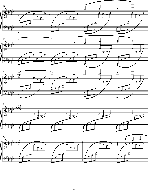 昨日（序）-钢琴谱(钢琴曲)-D.day4