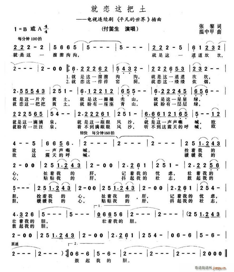 就恋这把土（电视剧《平凡的世界》插曲）_孙国庆 付笛生3