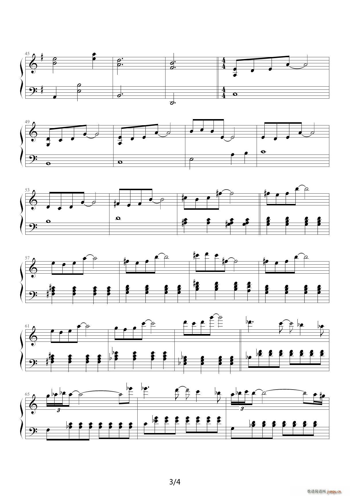 末代皇帝主题曲 The Last Emperor - Theme C调3