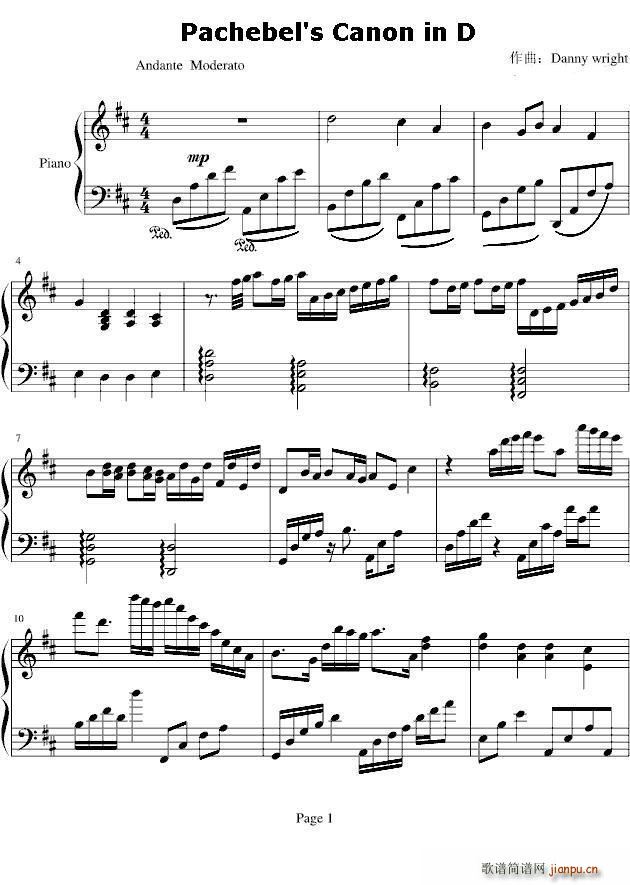 Pachebel's Canon in D_Danny Wright1