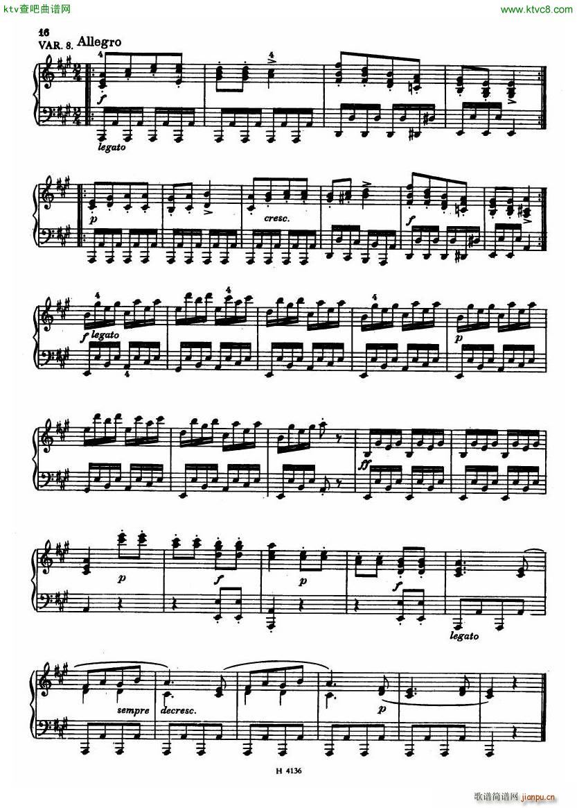 Czech piano variations from 18th century14