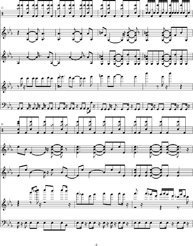 老奠的史上最疯狂曲 上集-钢琴谱(钢琴曲)-郭新宇4