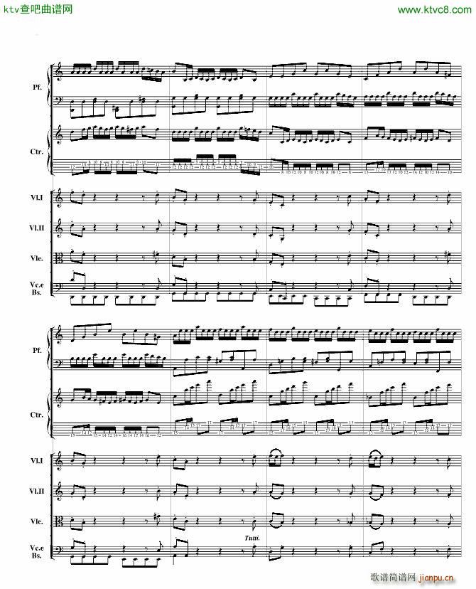 巴赫为四架钢琴写的钢琴协奏曲 钢琴吉他弦乐组_巴哈 Bach Johann Sebastian10
