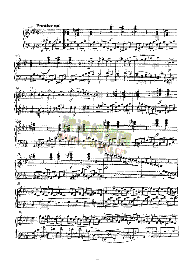 奏鸣曲(Opus2 Nr.1) 键盘类 钢琴11