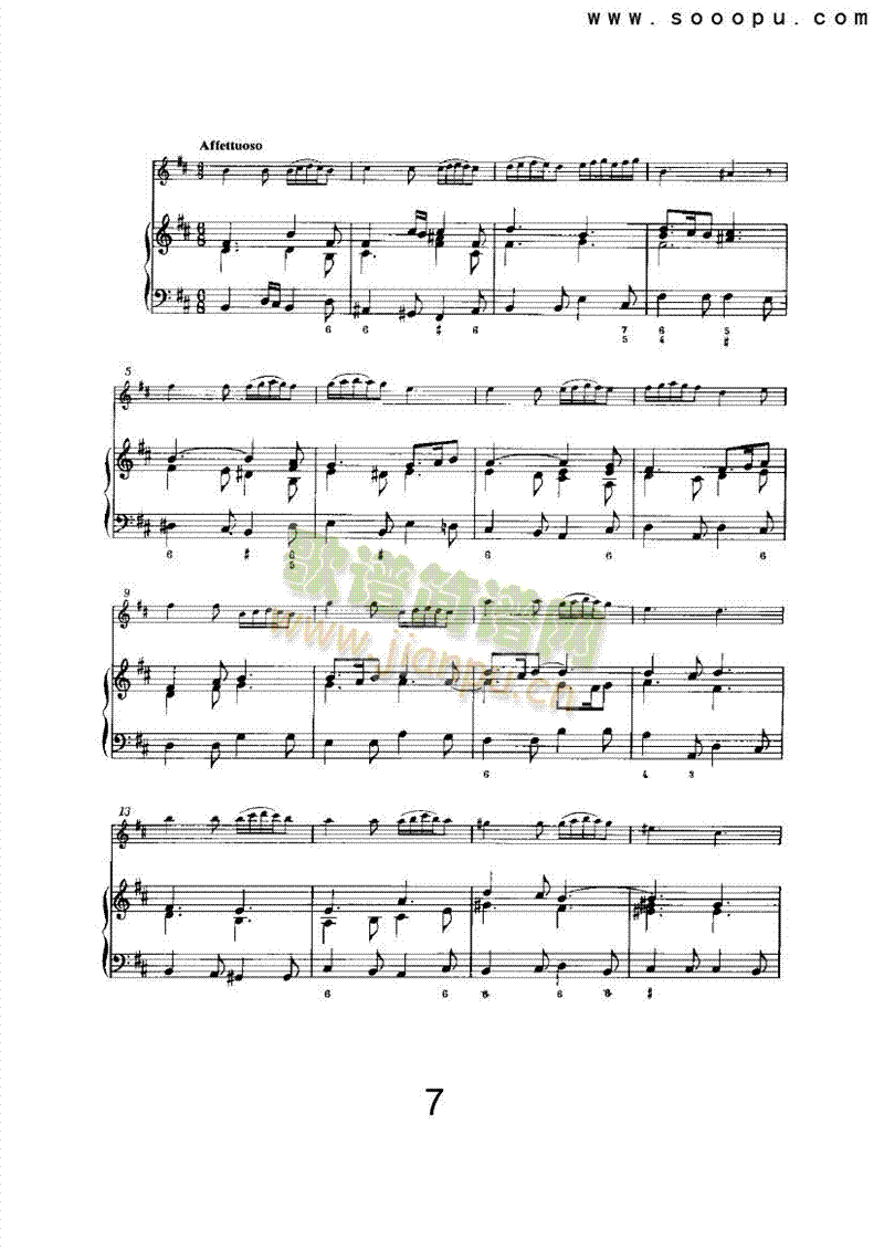 D大调第六奏鸣曲 管乐类 长笛7