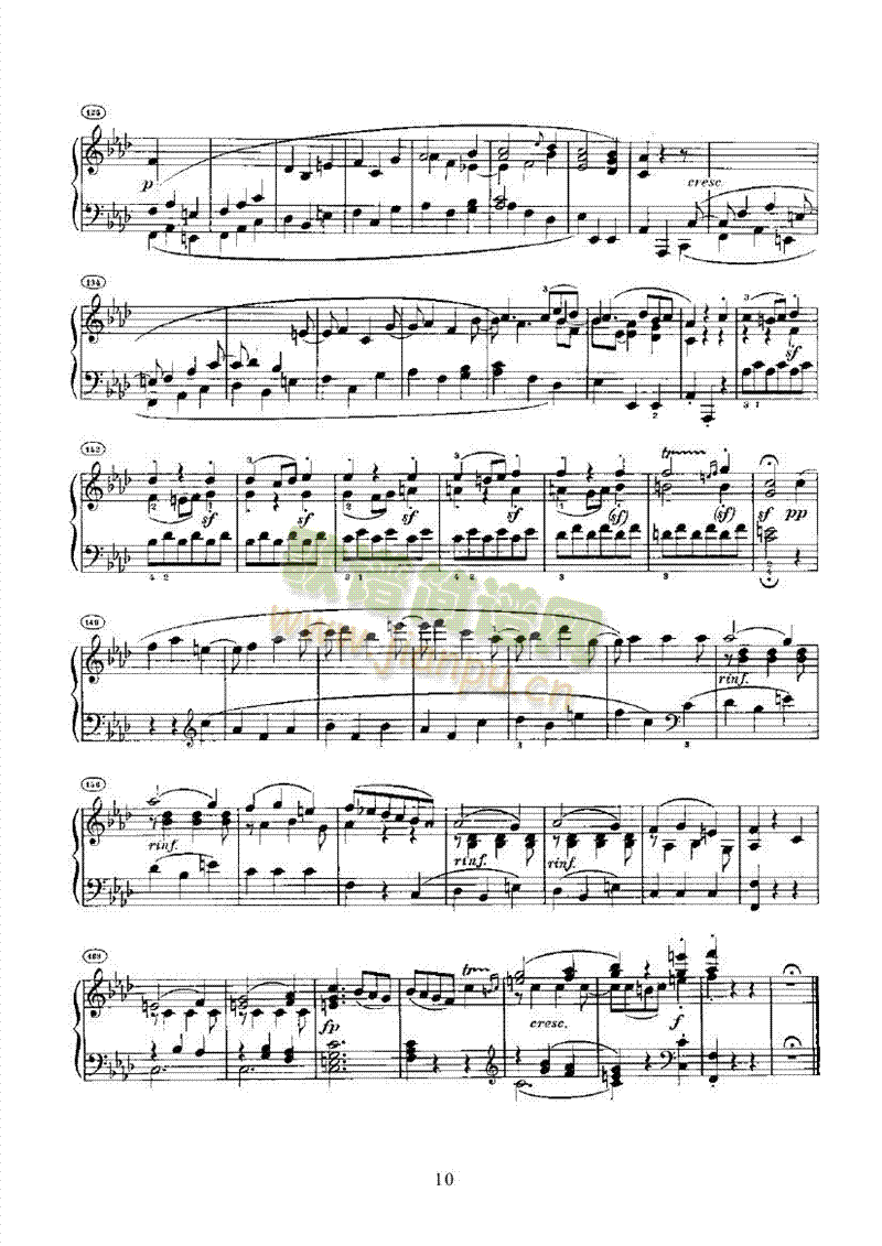 奏鸣曲(Opus10 Nr.2) 键盘类 钢琴10