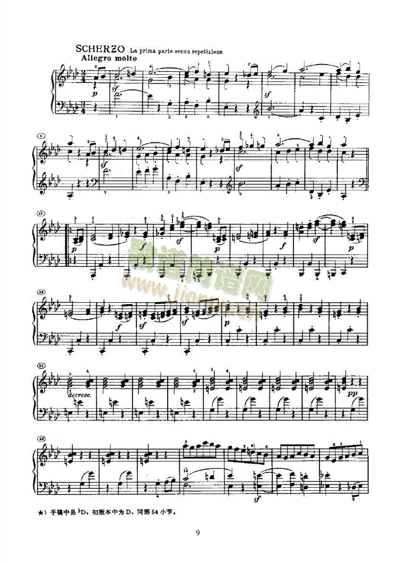 奏鸣曲(Opus26) 键盘类 钢琴9