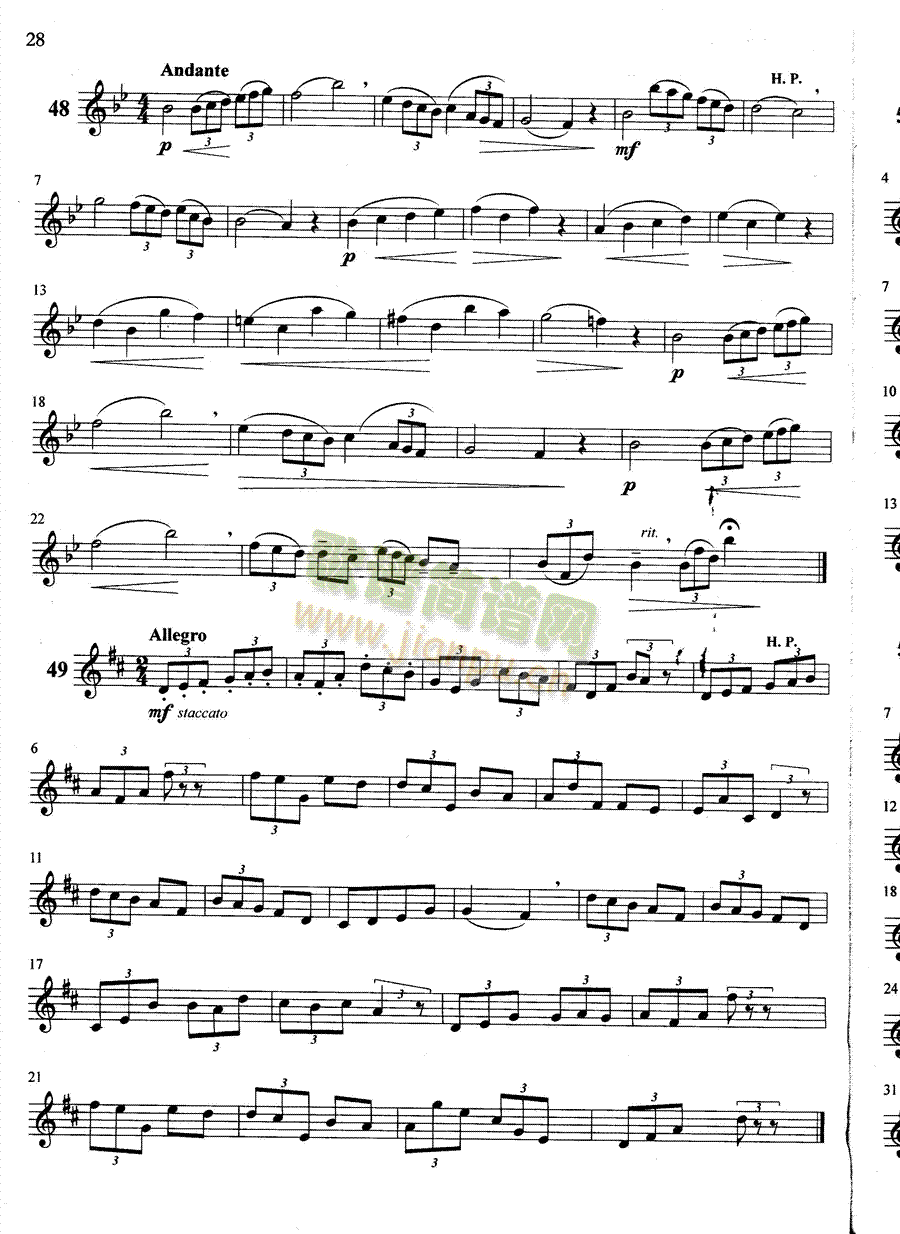 萨克斯管练习曲第100―028页1