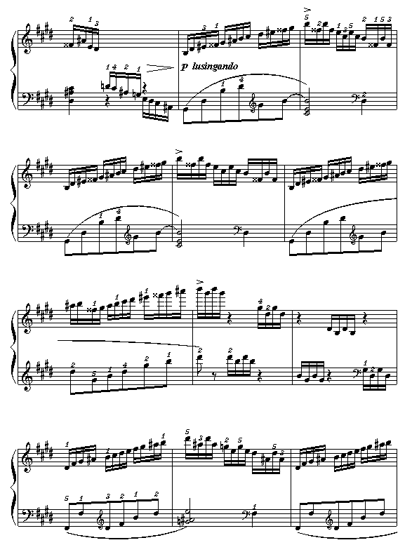 E大调练习曲2