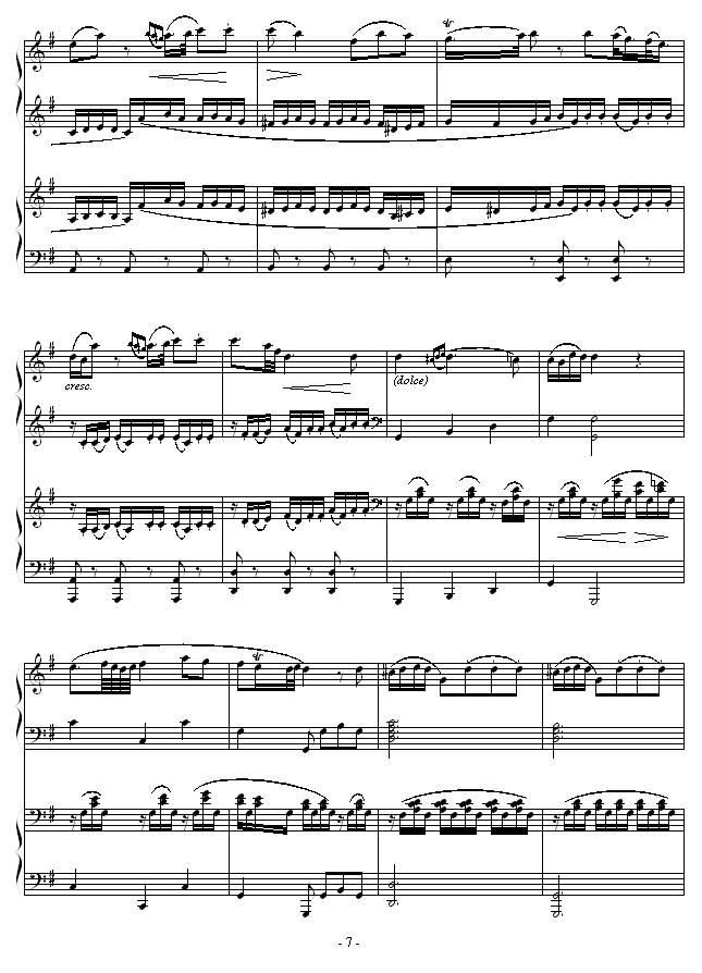 D大调双钢琴奏鸣曲第二乐章7