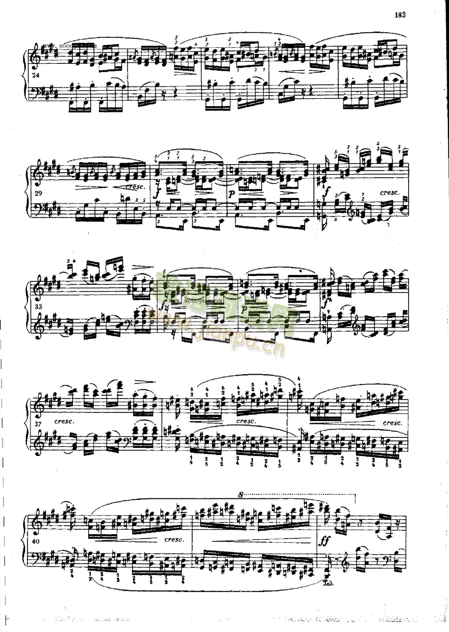 练习曲OP.10  Nr3 键盘类 钢琴2