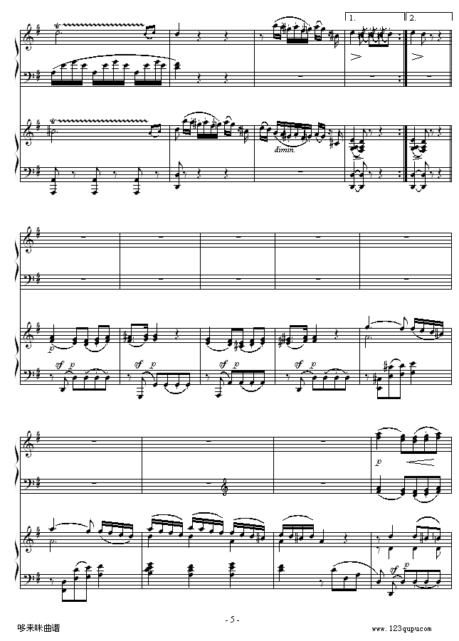 D大调双钢琴奏鸣曲第二乐章-莫扎特5