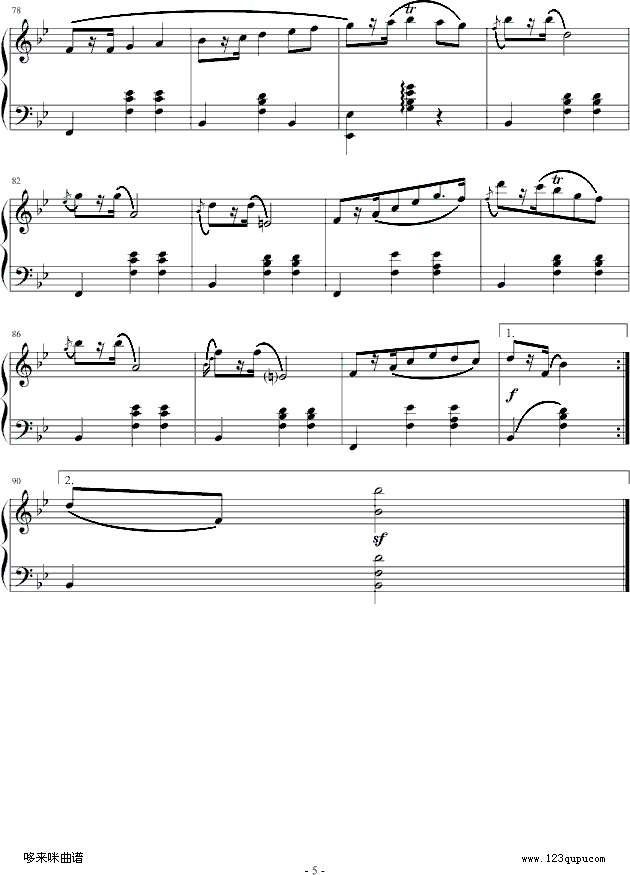 玛祖卡 op.7 no.1-肖邦5