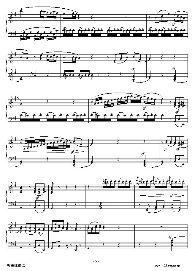 D大调双钢琴奏鸣曲第二乐章-莫扎特9