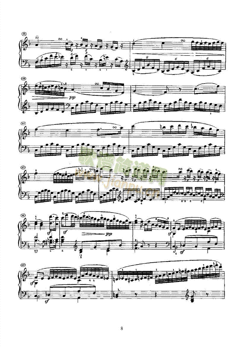 奏鸣曲(Opus2 Nr.1) 键盘类 钢琴8