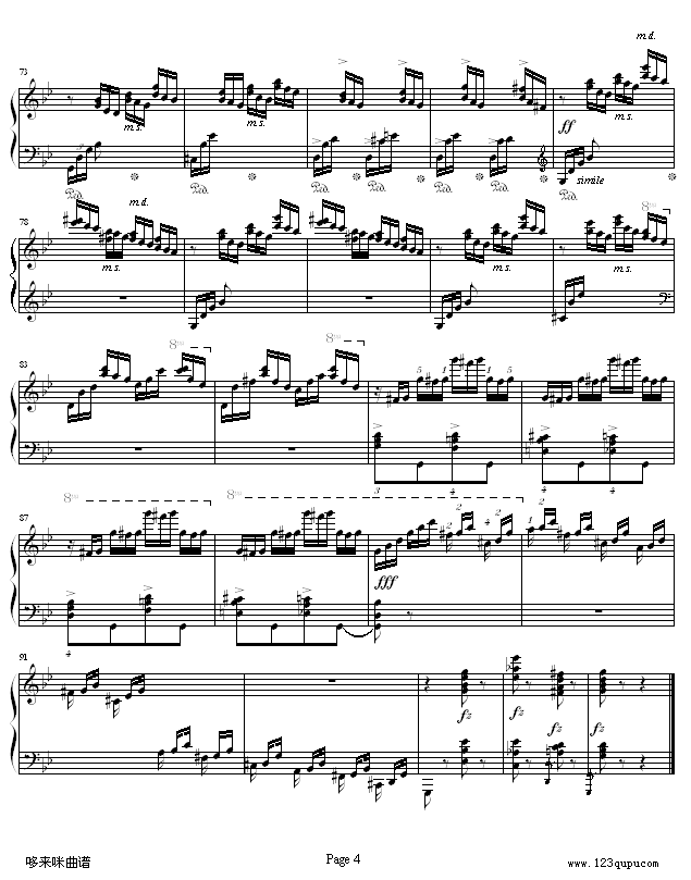 练习曲Op.72 No.2考级版-莫什科夫斯基4