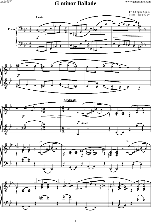 G小调叙事曲1